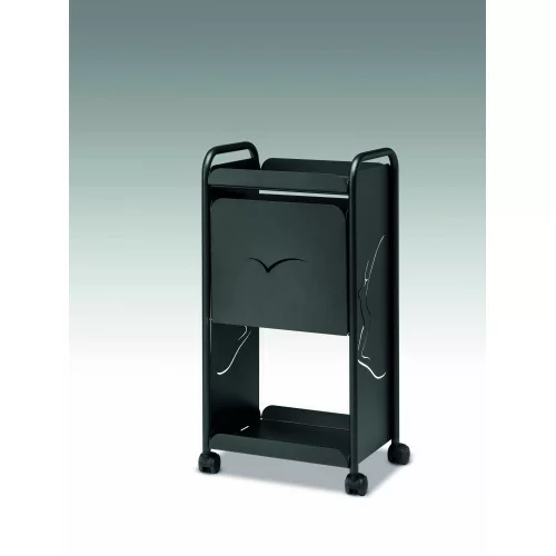 White and anthracite wax cart