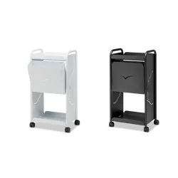 White and anthracite wax cart