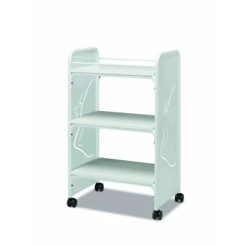 Steel trolley with 3 shelves
