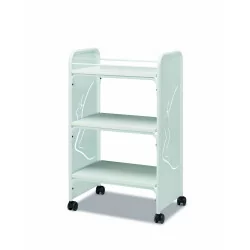 Steel trolley with 3 shelves