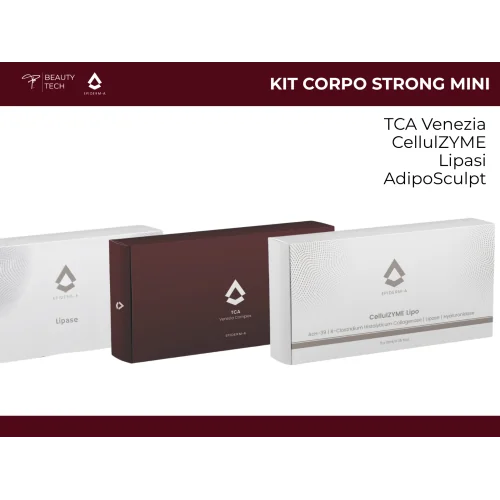 Kit Corpo Strong Mini: TCA + CellulZYME Lipo + Lipasi + AdipoSculpt